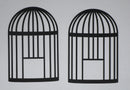 Black Cardstock Bird Cage Medium Pack of 2