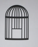 Black Cardstock Bird Cage Large