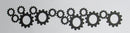 Black Cardstock Cog Border