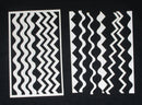 White Cardstock Ric RacScallop and Zig Zag