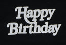 White Cardstock Word Happy Birthday