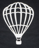 White Cardstock Hot air Balloon Small