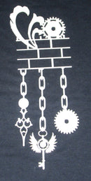 White Cardstock Brick flourish Chain and Cogs