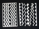 White Cardstock Ric Rac Scallop and Zig Zag Large