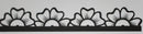 Black Cardstock Border Strip Sunflower