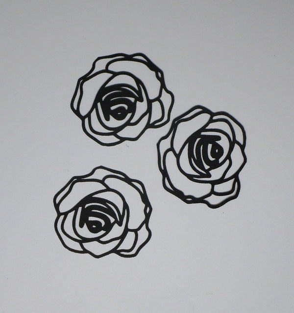 Overstock Cardstock Rose Set of 3 Medium