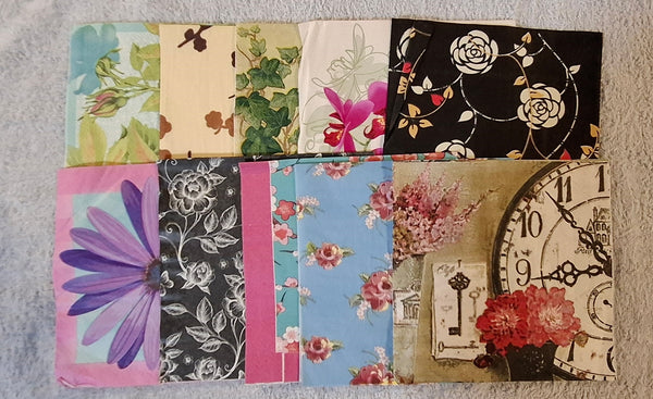 Assorted Paper Napkins (Pack of 10) Flowers Lots of Designs