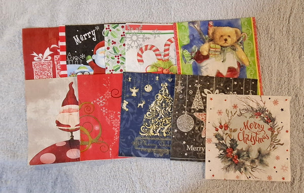 Assorted Paper Napkins (Pack of 10) Christmas