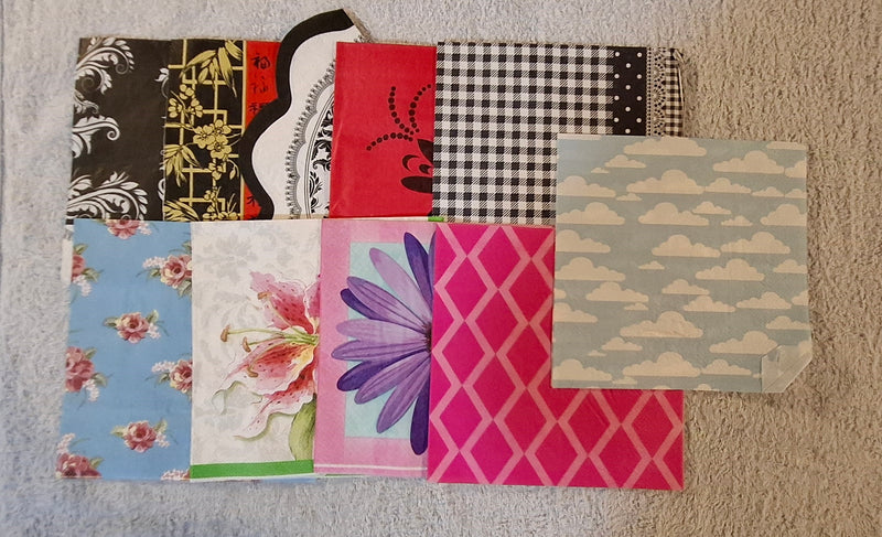 Assorted Paper Napkins (Pack of 10) Mixed Designs