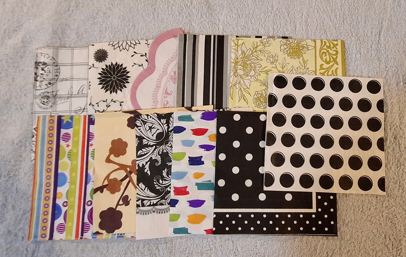 Assorted Paper Napkins (Pack of 10) Mixed Designs