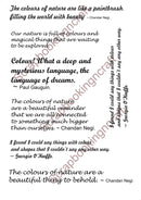 Acetate Transparency Quotes Nature Inspired