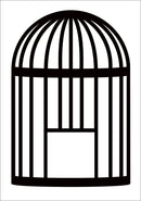 Acetate Transparency Bird Cage