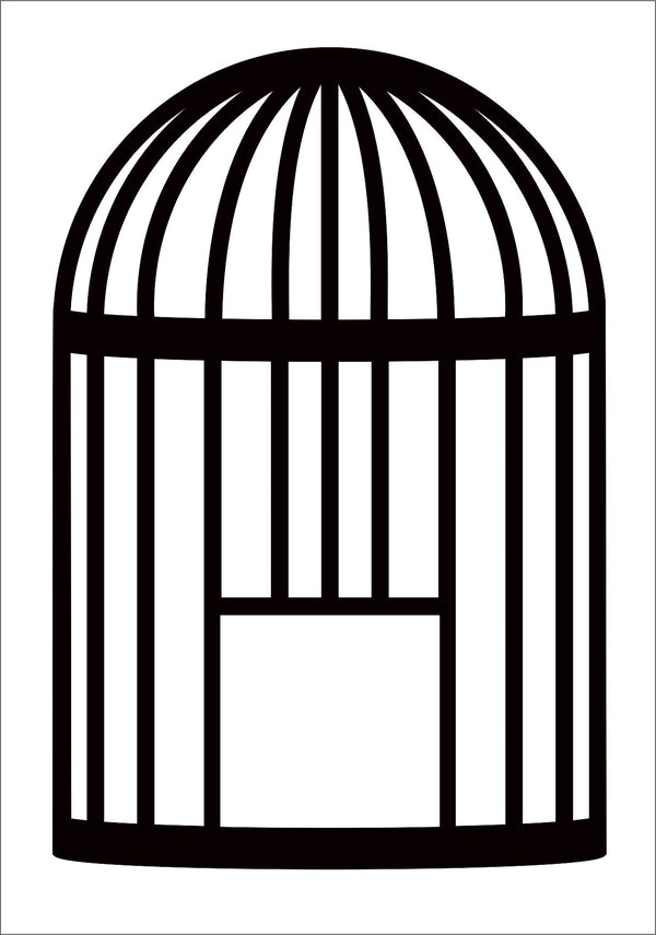 Acetate Transparency Bird Cage