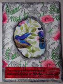 Online Class Art Journal Exploring Napkins Bird Nest and Lady