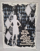 Art Journal Page Black and White Diamonds