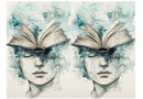Acetate Transparency Coloured Fantasy Face Book Nerd