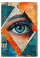 Rice Collage Paper Fantasy Face Diamond of My Eye