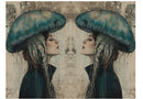 Acetate Transparency Coloured Fantasy Face Is There a Jelly Fish on My Head?