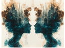 Acetate Transparency Coloured Fantasy Face Building with Splatters