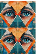 Rice Collage Paper Fantasy Face Diamond of My Eye
