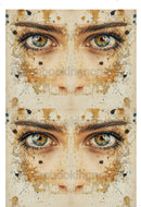 Rice Collage Paper Fantasy Face Eye See you