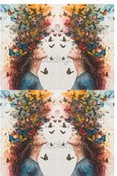 Acetate Transparency Coloured Fantasy Face Butterfly's Everywhere (side view)