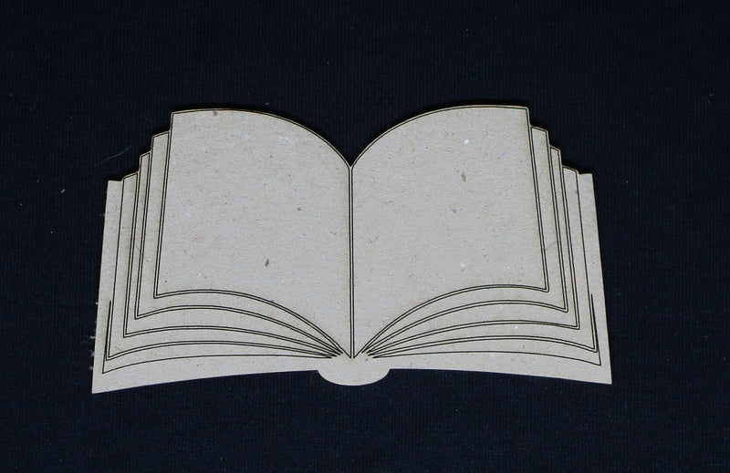 Chipboard Open Book Medium