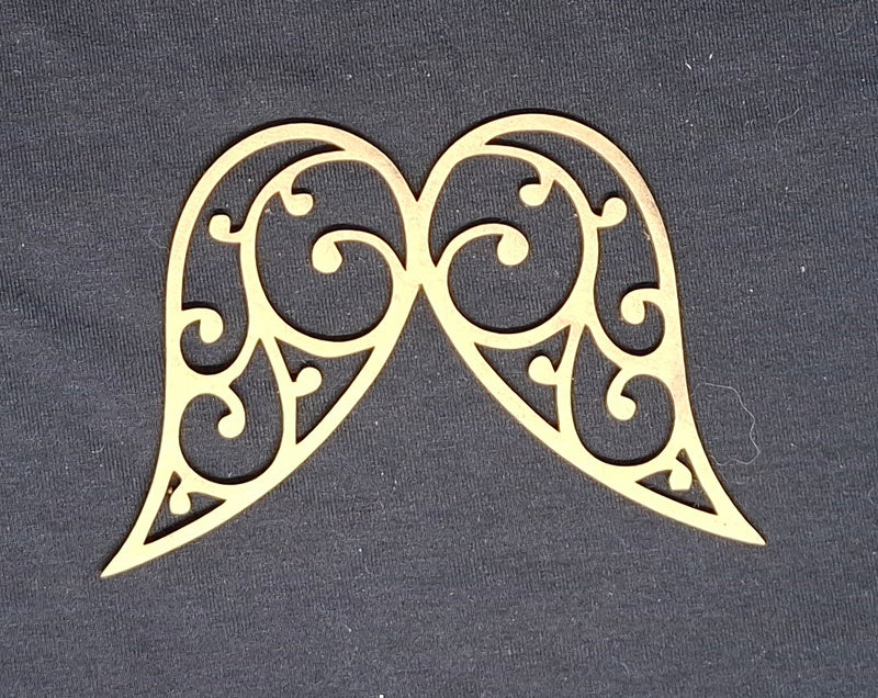 Chipboard Wings with Swirls