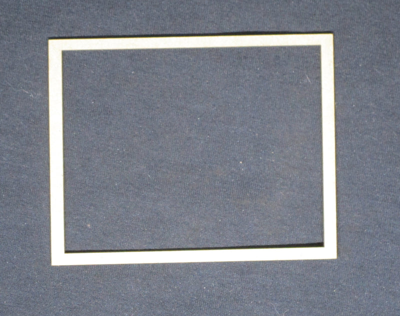Chipboard Frame Plain Rectangle Small 3 x 4 inch