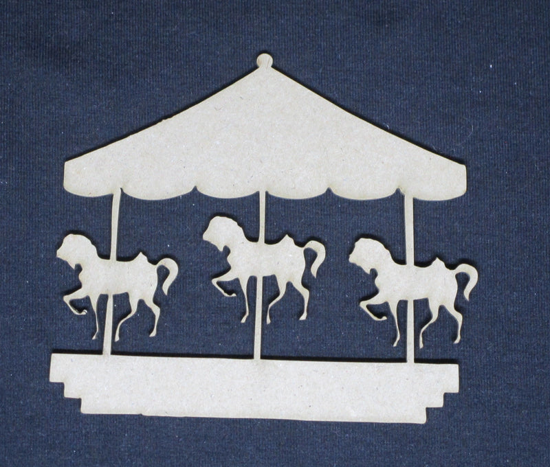 Chipboard Horse Carousel