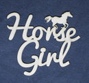 Chipboard Word Horse Girl (with horse)