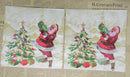 Paper Napkins (Pack of 2) Santa and Tree with Presents
