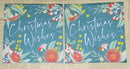 Paper Napkins (Pack of 2) Christmas Wishes with Gum tree blossums.