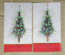 Paper Napkins (Pack of 2) Christmas Tree (Slight Abstract)
