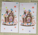 Paper Napkins (Pack of 2) Pink Gingerbread House Lollies Candy