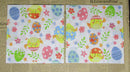 Paper Napkins (Pack of 2) Chicks Easter Eggs Flowers Leaves