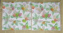 Paper Napkins (Pack of 2) Easter Egg Cluster in Flower/ Foliage Bouquet
