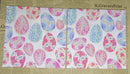 Paper Napkins (Pack of 2) Pastel Pattern Easter Eggs Flowers
