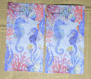 Paper Napkins (Pack of 2) Seahorse Watercolour Corel Under the Sea Beach