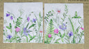 Paper Napkins (Pack of 2) Cocktail Size Purple and Pink Flowers Garden