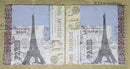 Paper Napkins (Pack of 2) Eiffel Tower Paris Vintage Writing Postage Stamps