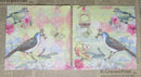 Paper Napkins (Pack of 2) Birds Key Bird Cage Writing Postage Stamps Collage