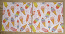 Paper Napkins (Pack of 2) Ice creams and Ice creams on Sticks Whtie Background