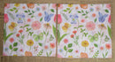 Paper Napkins (Pack of 2) Flowers and Butterflys Mini Flowers