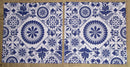 Paper Napkins (Pack of 2) Blue Mosaic Tile Design
