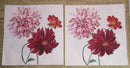 Paper Napkins (Pack of 2) Large Red and Pink Dahlia Flowers
