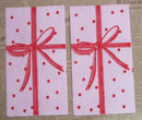 Paper Napkins (Pack of 2) Red and Pink Ribbon Bow