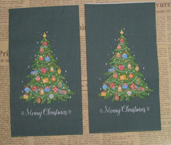 Paper Napkins (Pack of 2) Decorated Christmas Tree Merry Christmas