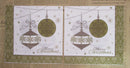 Paper Napkins (Pack of 2) Golden Baubles hanging Merry Christmas
