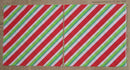 Paper Napkins (Pack of 2) Christmas Red and Green Stripes